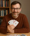 Portræt af Hans Jørgensen, redaktør på Spilregelbogen
